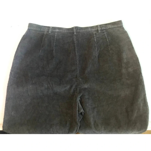 Lands’ End Womens 22W Carbo Brown Corduroy Straight leg Pants - Picture 8 of 10